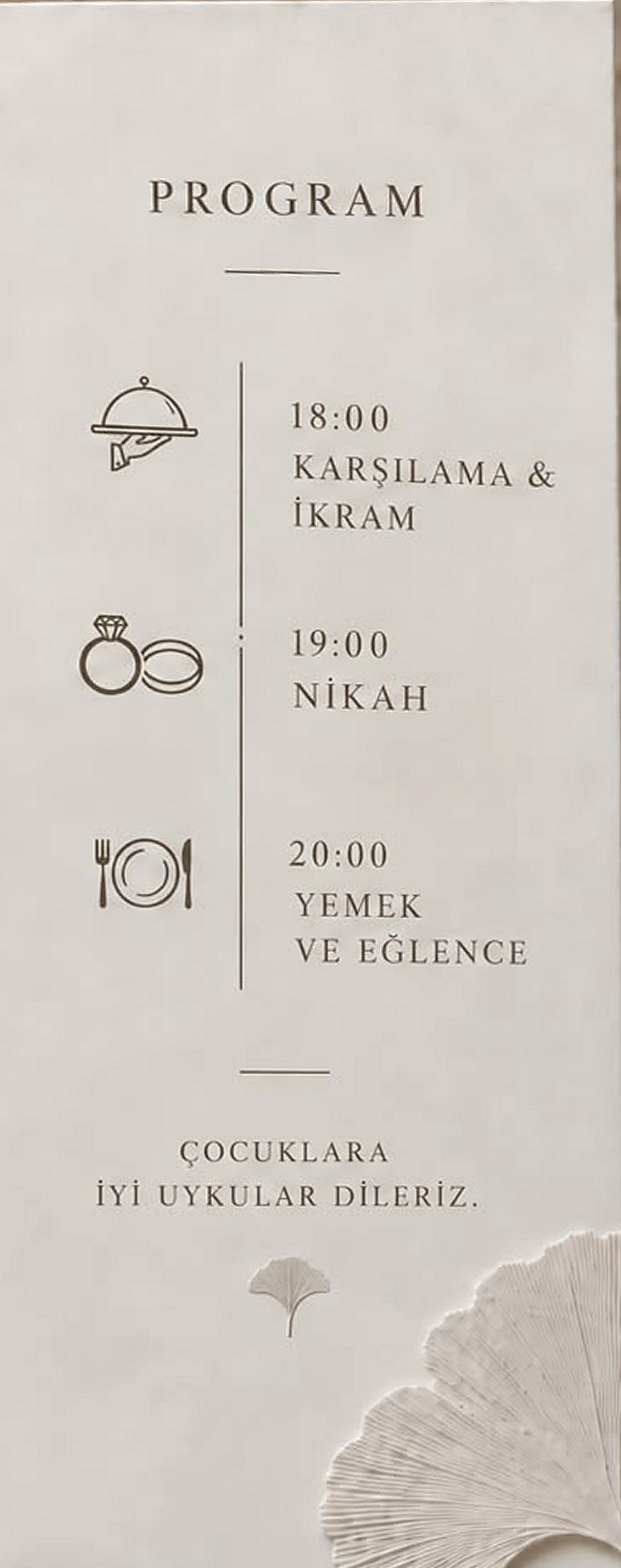 Düğün programı